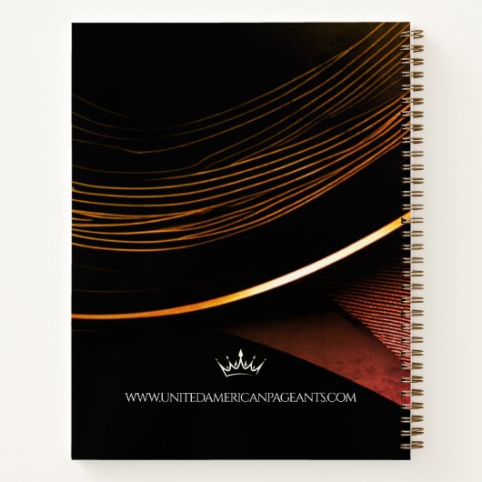 Sunset Dust Ultimate Pageant Checklist Notebook Notitieboek (Achterkant)