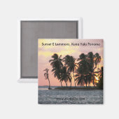Sunset, E Lemmons, Kuna Yala, Panama Magneet (Voorkant / Achterkant)