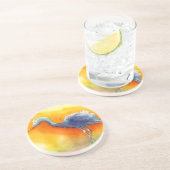 Sunset Egret Onderzetter (Zijkant)