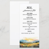 Sunset Elegant Flat Menu (Voorkant / Achterkant)