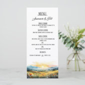 Sunset Elegant Flat Menu (Staand voorkant)