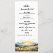 Sunset Elegant Flat Menu (Voorkant)