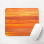 Sunset Elegant Red Oranje Yellow Modern Sjabloon Muismat (Met muis)