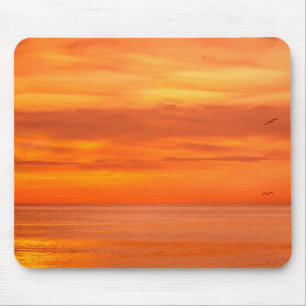 Sunset Elegant Red Oranje Yellow Modern Sjabloon Muismat