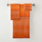 Sunset Elegant Red Oranje Yellow Trendy Sjabloon Bad Handdoek (Insitu)