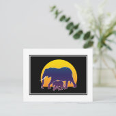 Sunset Elephants Briefkaart (Staand voorkant)
