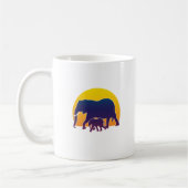 Sunset Elephants Koffiemok (Links)