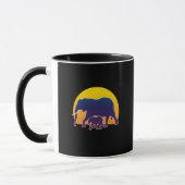 Sunset Elephants Mok (Links)
