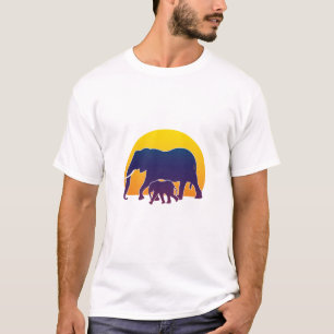 Sunset Elephants T-shirt