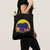 Sunset Elephants Tote Bag (Dichtbij)