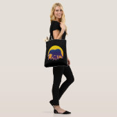 Sunset Elephants Tote Bag (Op model)