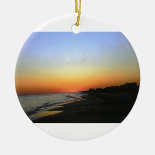 SUNSET EMERALD ISLE KERAMISCH ORNAMENT (Voorkant)