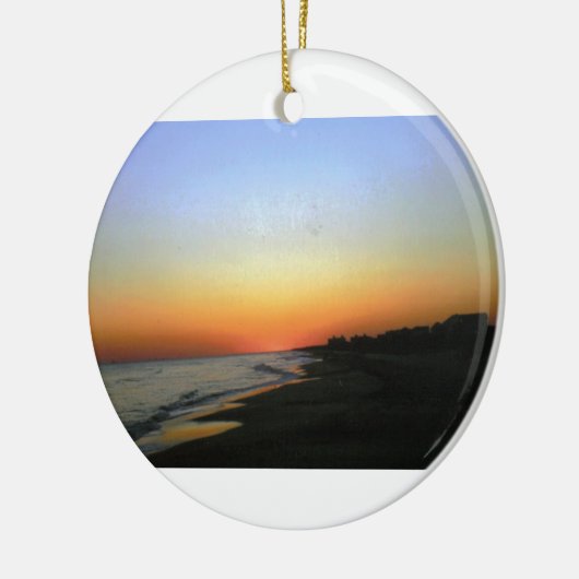 SUNSET EMERALD ISLE KERAMISCH ORNAMENT (Links)