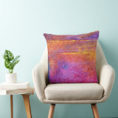 Sunset Emotion abstract lila, mauve en lemon Kussen (Stoel)