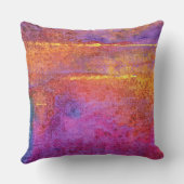 Sunset Emotion abstract lila, mauve en lemon Kussen (Achterkant)