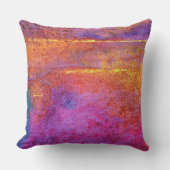 Sunset Emotion abstract lila, mauve en lemon Kussen (Voorkant)