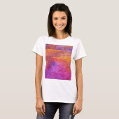 Sunset Emotions in lila, mauve en geel T-shirt (Voorkant volledig)