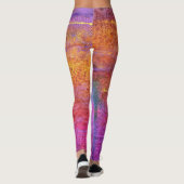 Sunset Emotions leggings in lila, mauve, sinaasapp (Achterkant)
