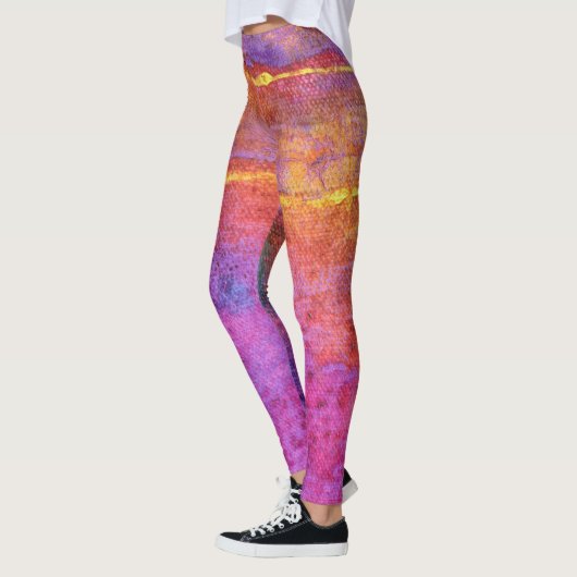 Sunset Emotions leggings in lila, mauve, sinaasapp (Links)