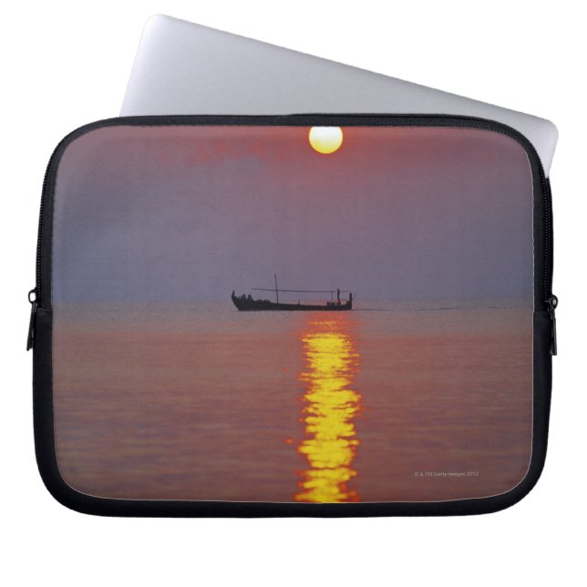 Sunset en Zee 2 Laptop Sleeve (Voorkant)