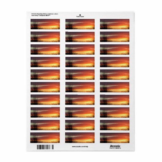 Sunset Etiket (Full Sheet)