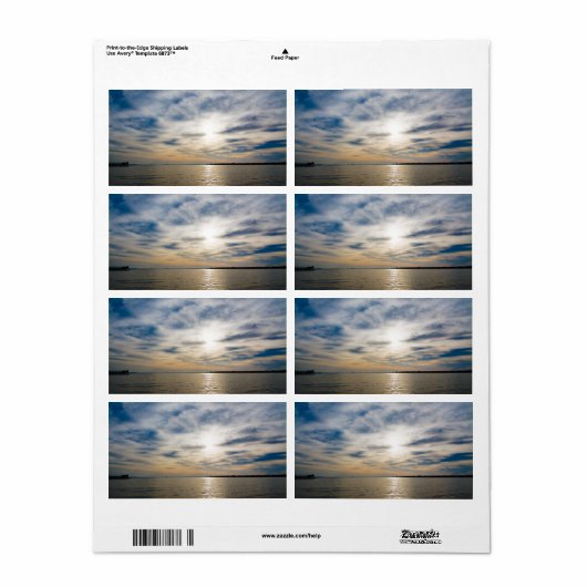 Sunset Etiket (Full Sheet)
