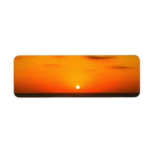 Sunset Etiket (Voorkant)