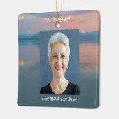 Sunset Evening Sky Dusk Memorial Pocket Keepsake Keramisch Ornament (Links)