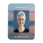 Sunset Evening Sky Dusk Memorial Pocket Keepsake Magneet (Verticaal)