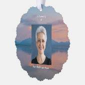 Sunset Evening Sky Dusk Memorial Pocket Keepsake Ornament Kaart (Links)