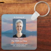 Sunset Evening Sky Dusk Memorial Pocket Keepsake Sleutelhanger (Achterkant)