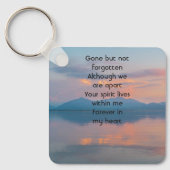 Sunset Evening Sky Dusk Memorial Pocket Keepsake Sleutelhanger (Voorkant)