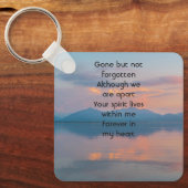Sunset Evening Sky Dusk Memorial Pocket Keepsake Sleutelhanger (Voorkant)