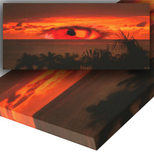 Sunset Eye 2106 Art Canvas Afdruk