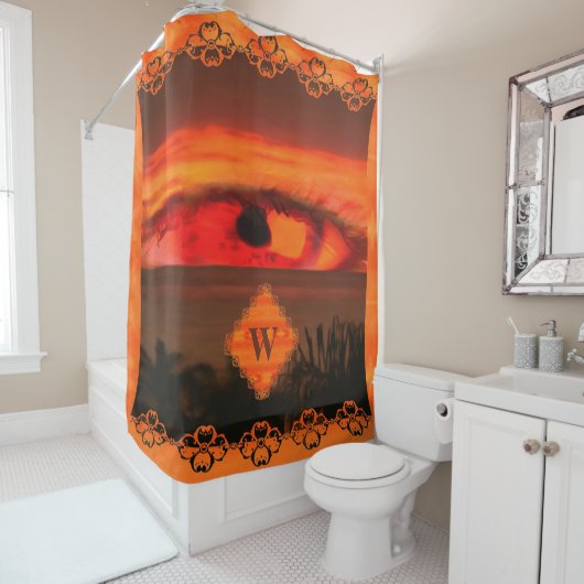 Sunset Eye 2106 Douchegordijn (In situ)