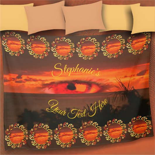 Sunset Eye 2106 Fleece Blanket