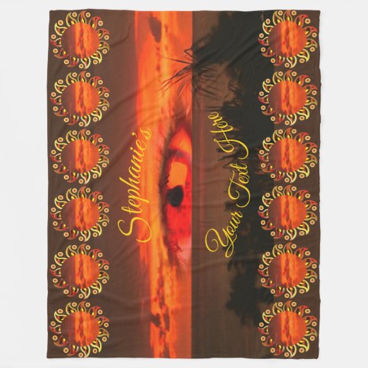 Sunset Eye 2106 Fleece Blanket (Voorkant)