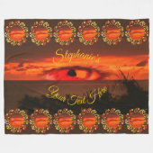 Sunset Eye 2106 Fleece Blanket (Voorkant (Horizontaal))