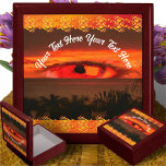 Sunset Eye 2106 Keepsake Box Cadeaudoosje<br><div class="desc">Het schilderen van het Collectie "Zonneoogoog 2106"personaliseert op de productpagina of klikt de knoop "aanpast"voor meer ontwerpopties. Ontwerp gemaakt van mijn schilderij "Sunset Eye 2106",  die een zonsondergang uit het balkon van mijn vrienden vastlegt en dit oog in de wolkenvorming zag. Overeenkomende producten zijn beschikbaar in dit collectie.</div>