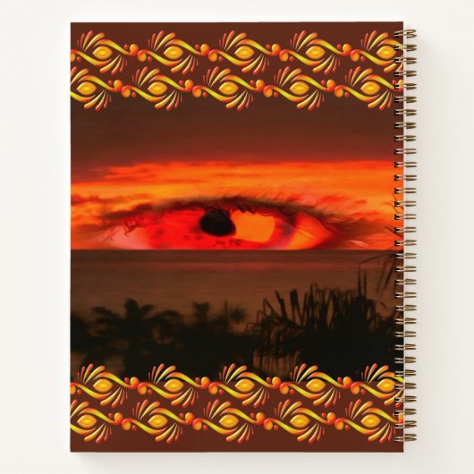 Sunset Eye 2106 Notitieboek (Achterkant)