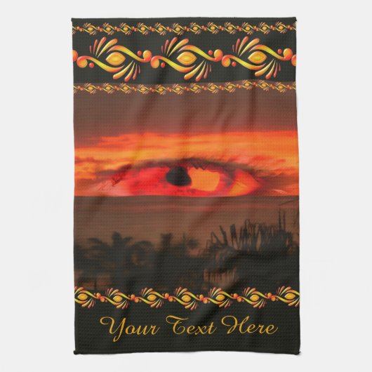 Sunset Eye 2106 Theedoek (Verticaal)