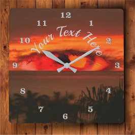 Sunset Eye 2106 Vierkante Klok