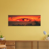 Sunset Eye Panoramic 2106 Kunst Canvas Afdruk (Insitu (Woonkamer))
