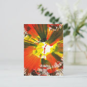 Sunset Fall Colors Spin Art Briefkaart (Staand voorkant)