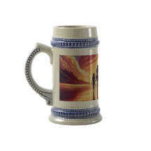 Sunset Family Beach Walk Beer Stein – Mok