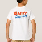 Sunset Family Cruise Oranje Kinderen T-shirt (Achterkant)