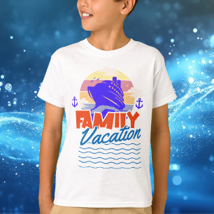Sunset Family Cruise Oranje Kinderen T-shirt