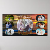 Sunset Family Photo Collage 1577 Art Print (Voorkant)