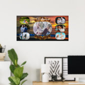 Sunset Family Photo Collage 1577 Art Print (Thuiskantoor)