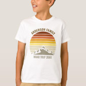 Sunset Family Reunion Custom Mountains Kinder T-shirt (Voorkant)